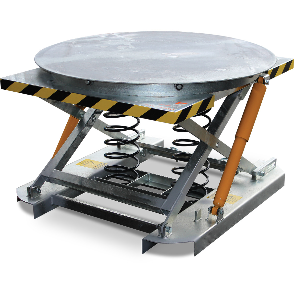 Pallet Scissor Lift Table Spring Galvanised Spring Loaded Lift