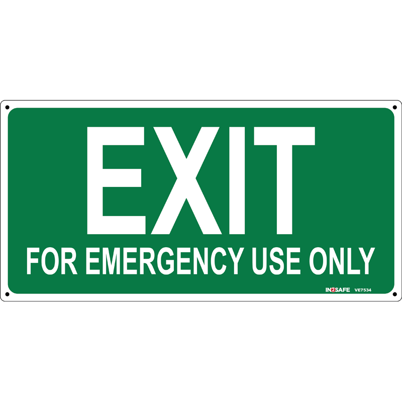 Exit For Emergency Use Only | Exit Signs | Astrolift